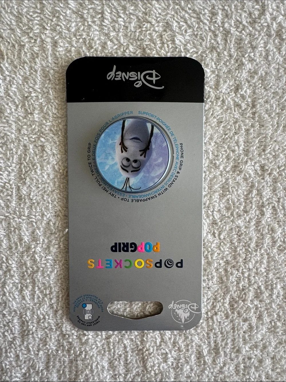 Pop Sockets x Disney Frozen Olaf PopGrip Phone Grip in White and Light Blue
